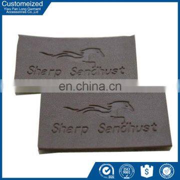 New Fashion Custom Embossed Leather Patch Labels