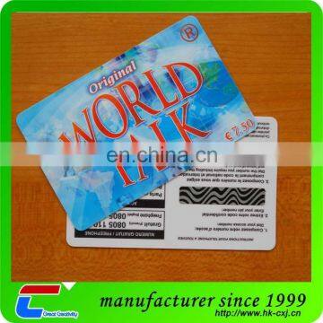 2016 Newest Plastic Prepaid Card