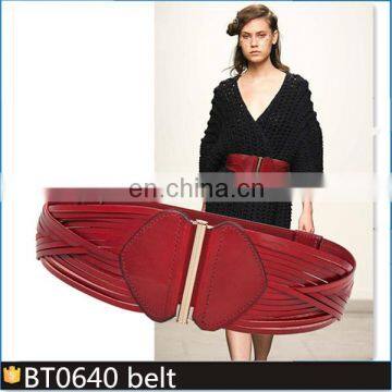 BT0640 2018 Hot-Selling Fahion Elastic Braided Belt For Women Belt Leather for Fashion Dress