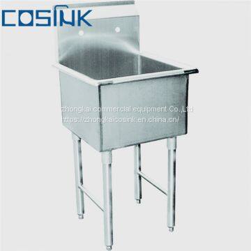 201 304 1 Compartment Stainless Steel Commercial Sink