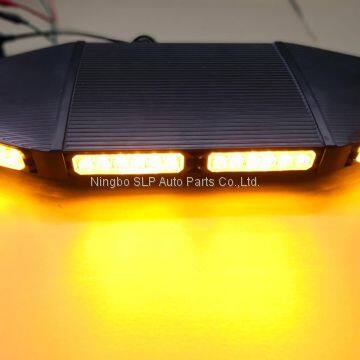 21 inch Amber Magnet Emergency Warn Hazard Security Strobe LED Light Bar Roof