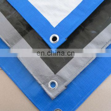 eco--friendly factory customized waterproof PE tarpaulin with eyelets