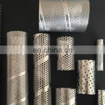 Round Hole Carbon Steel Perforated Metal Tube Filter