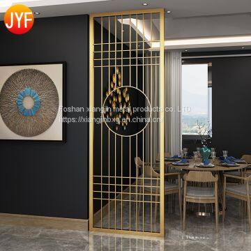 JYFQ0108 304 morden stainless steel sliding doors interior room divider