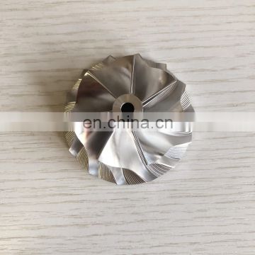 K04 42.00/56.08mm 7+7 blades turbocharger lower blade billet/milling/aluminum 2618 compressor wheel