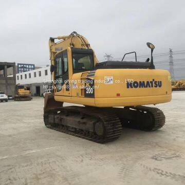 USED  KOMATSU  PC200  JAPAN  MADE  CRAWLER  EXCAVATOR