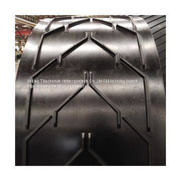 Chevron cleated Rubber Conveyor Belt