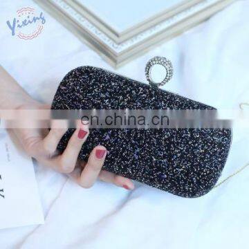 2020 Latest Design Womens Sexy Colorful Paillette Bling Hardcase Ladies EVA Evening Clutch Handbag photo-3