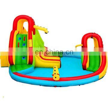 Multifunction Nylon Fabric Inflatable  Bouncy House Inflatable with Slide , Small Jumping Castle With Water gun For Kids