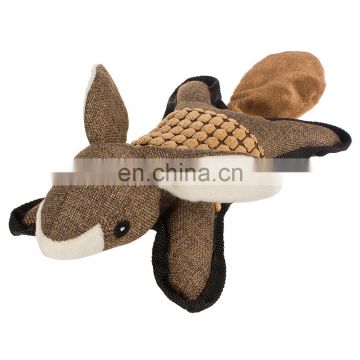 Manufacturer natural series squeaky stuffed chew plush pet toy