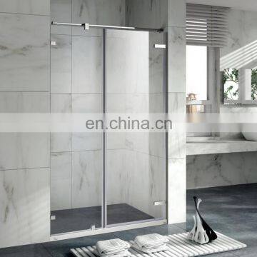 hinge glass shower door 8mm double open glass shower door best selling