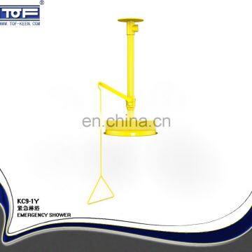 Ceiling Mounted Safety Emergency Shower With Installation Base