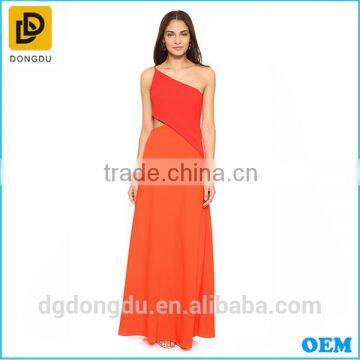 2016 Summer ladies sexy one -shoulder design formal dress prom dress made in China