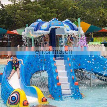 Fiberglass Water Park Equipment For Kids Fun Kids Slide In Water Park Pool Slide In Octopus Shape photo-5