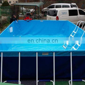 Commercial PVC Portable Rectangular Metal Swimming Water Pools Stainless Steel Swimming Pool Fittings