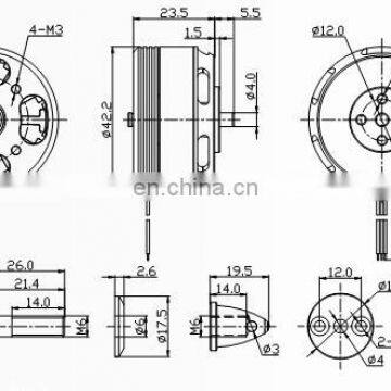 DX3508 350W Low Voltage Brushless Motor for Unprotected Plant Parts photo-2