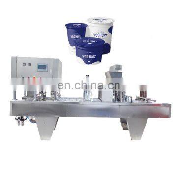 Customized Automatic 2 / 4 / 6 / 8 Heads Yogurt Cup Filling and Sealing Machine photo-2