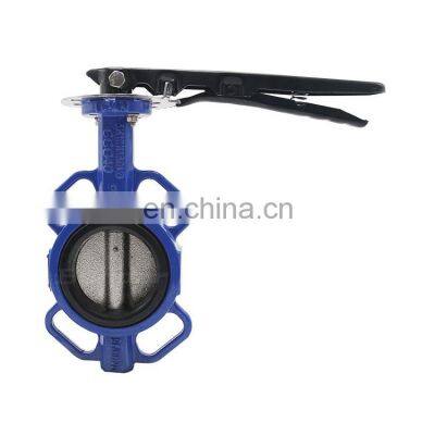 Bundor 4'' ductile iron body 150LB wafer type butterfly valve