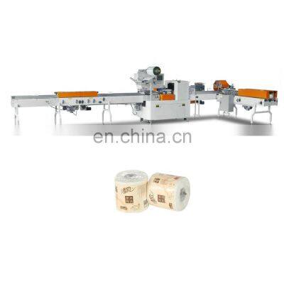 Fully automatic single roll POF film toilet paper packing machine