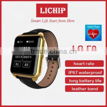 2016 New heart rate monitor IP67 waterproof F2 smart watch