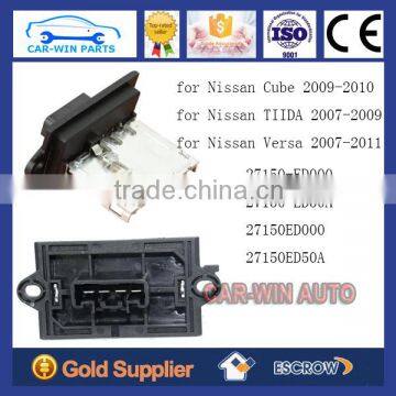 heating fan regulator For nissan tiida cube versa mitsubishi triton ac heater blower motor resistor 27150-ED000 27150-ED50A