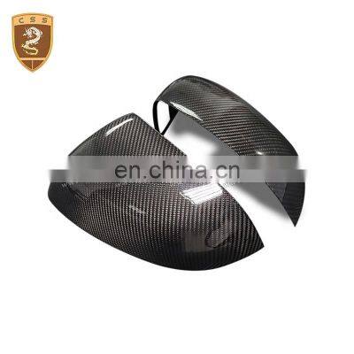 W12 Rear View Mirror Cover Car Parts Carbon Fiber Side Mirror Covers For Bentley Bentayga