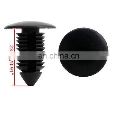 100Pcs Universal 11mm Hole Car Plastic Black Door Bumper Fender Rivet Push Clips Fasteners