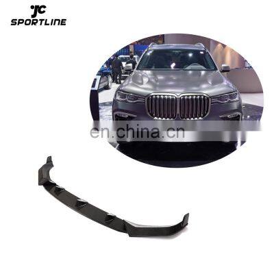 JCSportline X7 G07 Carbon Front Lip for BMW X7 G07 M Sport Utility 4-Door 2019-2021