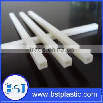 Milk white plastic PVC small square tubes