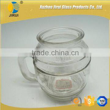 480ml Round Glass Jar With Handling for Beer Drinking photo-6