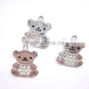 DIY rhinestone fashion Bear pendant (SH-100)