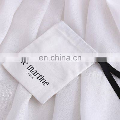 PandaSew 11x8cm Cotton Canvas Jewelry Packaging Bag Jewelry Pouch With Custom Logo photo-3