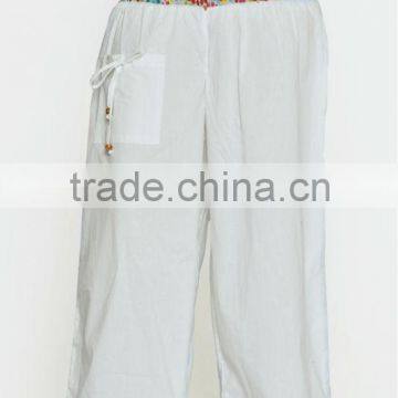Indian Men Women Unisex Multi Color Cotton Alladin Harem Pants With Stylish One Side Pocket