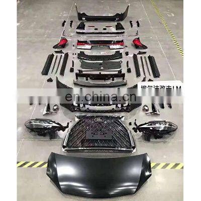 Factory price auto parts for Toyota Alphard Vellfire 2015-2021 upgrade to LM style with front/rear bumper grille hood fender