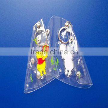 promotional transparent pvc bag with zipper slider