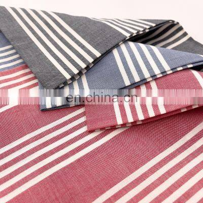 factory supply Customized 100%cotton yarn-dyed cotton stripe shirt / dress fabric