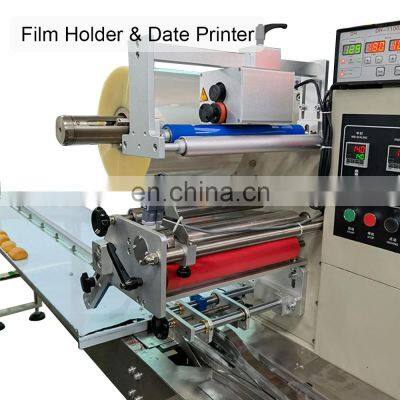 JKMF High Speed Dessert Bread Flow Packing Machine Donut Packing Machine Twist Donut Wrapping Machine photo-4