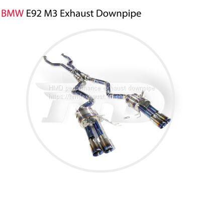 Titanium Alloy Exhaust Pipe Manifold Downpipe is Suitable for BMW E92 M3 Auto Modification Electronic Valve whatsapp008618023549615