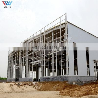 WZH customizable 40ft x 60ft container sandwich panel fabricated warehouse