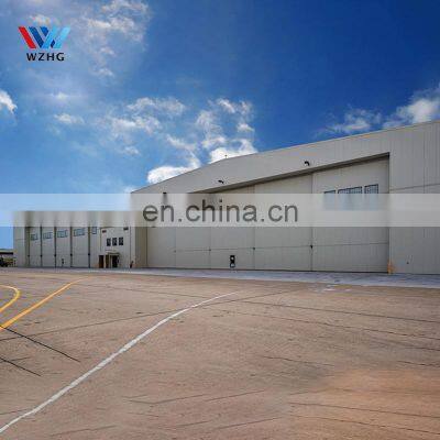 Frame Structure Aircraft Hangar Tent Low Price Professional Designed Prefabricated Portal Metal Workshop Prefab Steel Light ASTM