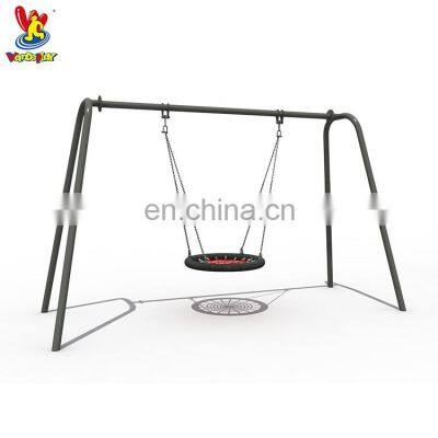 Outdoor Playground Equipment Galvanized Single Swing Sets for City Park