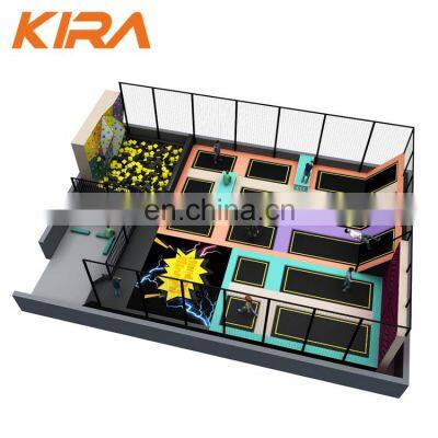 Kid Theme Parks Indoor Trampoline Park Equipment For Amusement Park