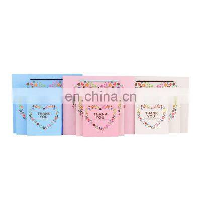 Hot Sale High Quality Customized Fashion Floral Elegant Shopping Gift Paper Tote Bags Thank You Paper Bags With Printed Logo photo-5