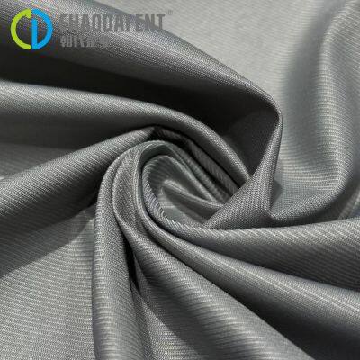250T 2/2Twill 100% Bottle Recycled Polyester Silk Twill Taffeta Fabric For Shirt Dress Lining Down Jacket photo-3