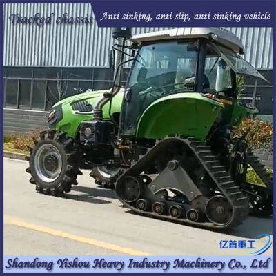 Customized Modification of Anti Sinking Triangular Track Wheels for High-power Tractors to Increase Power photo-5