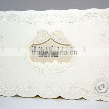 3D Wedding Invitation Card with Hot Stamping