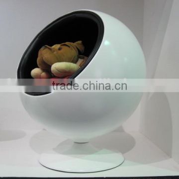 fiberglass material ball shape Animal chair , high density foam pet chair/dog chair