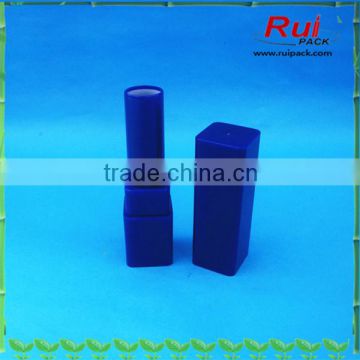 Blue square empty lipstick container,Square shape lipstick packaging container