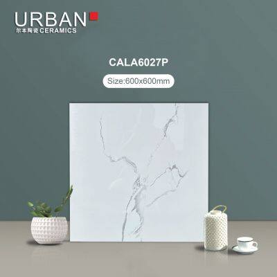 Foshan Good Quality 600X600mm Vitrified Full Glazed Polished Porcelain Marble Floor Wall Tile
