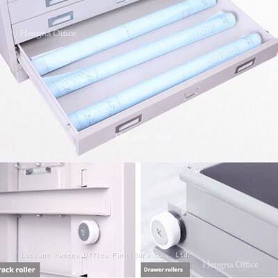 Extra-Wide Map Storage Drawer for Chicago Historic Archives, Heavy-Duty Cold Rolled Steel, Lockable Museum-Grade Large Document Organizer photo-4